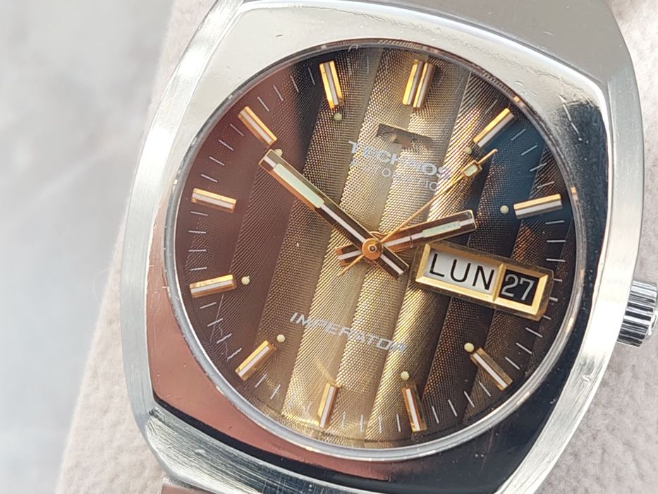 Ceas Technos Imperator Day-Date automatic, colectie vintage