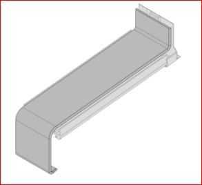 Външни универсални прозоречни PVC первази Vilo-бял