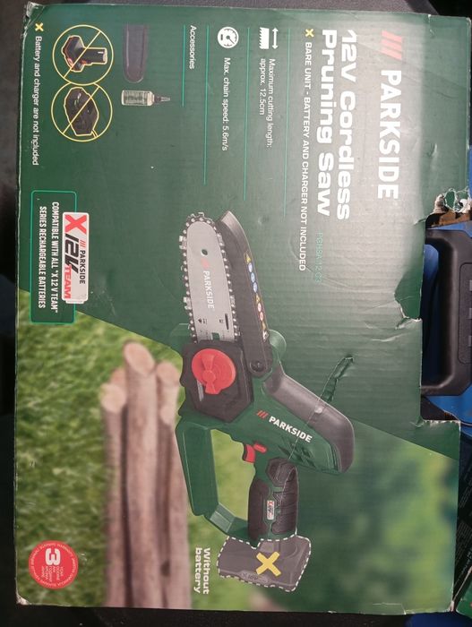 Mini fierăstrău cu lanț cu acumulator 4A