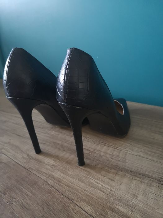 Черни високи  обувки официални