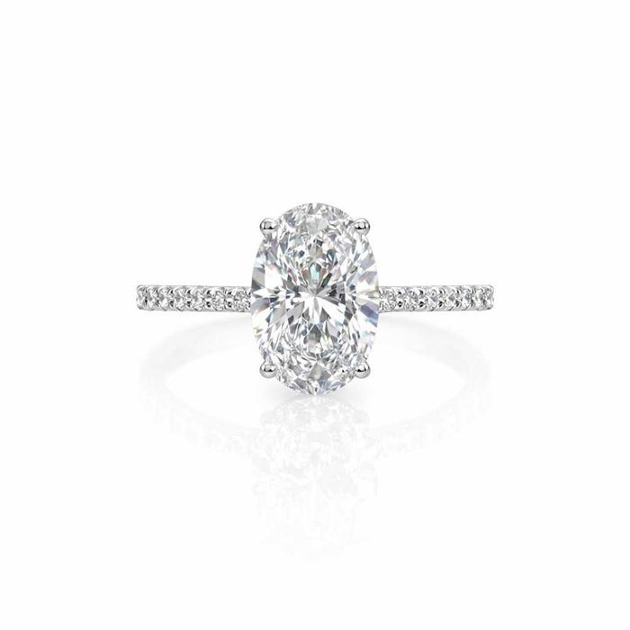 Inel logodna aur alb 14 kt. cu diamant 1.19ct. tw. (lab-grown)