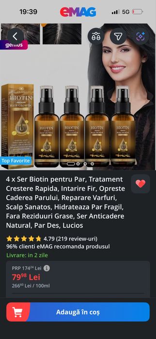 Ser cu biotina pentru par