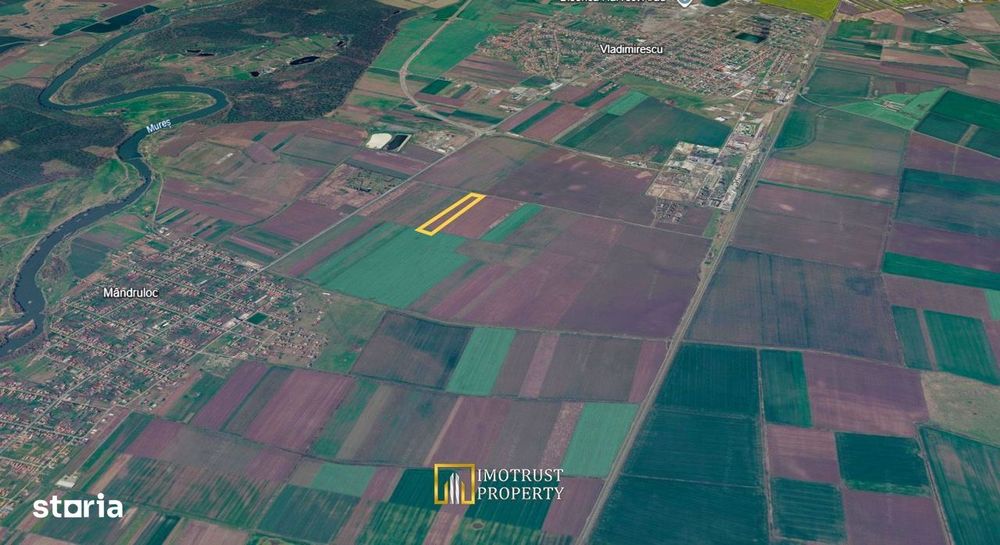 teren agricol de vanzare Vladimirescu, Arad