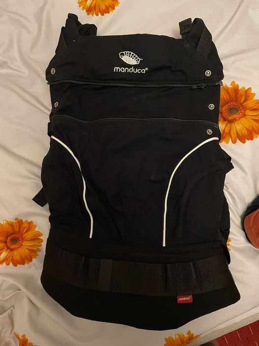 Marsupiu Manduca First Pure Cotton Night Blak  nou