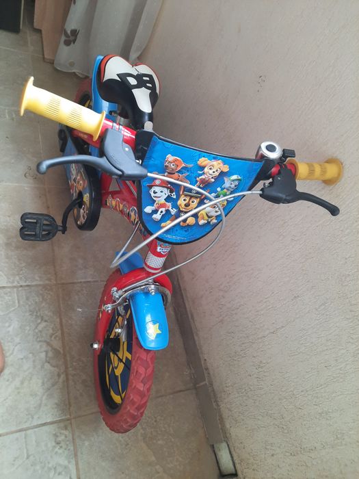 Bicicleta Dino Bikes pentru copii, 14'', Paw Patrol, rosu