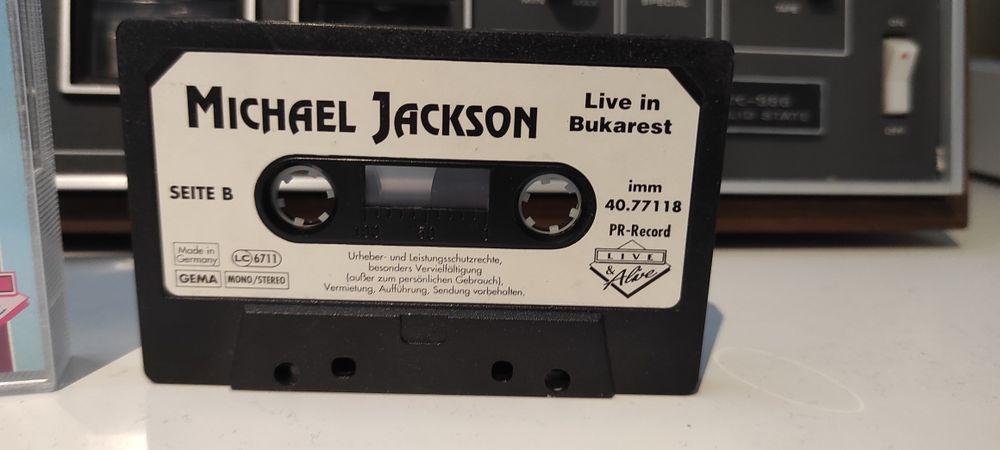 Caseta Michael Jackson live in Bukarestt