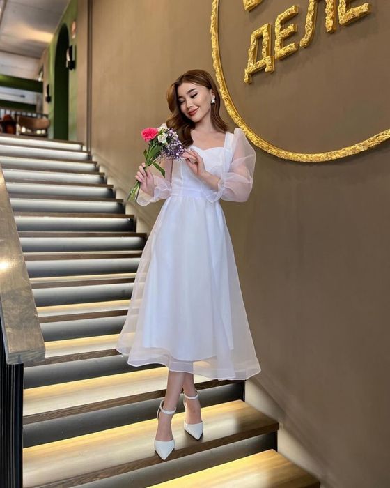 белый платье на выпускной