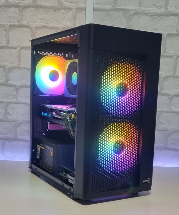 Unitate PC Gaming: Ryzen 5 5500/16GB/RX 580 8GB/250SSD/1TB/WIFI/FRGB
