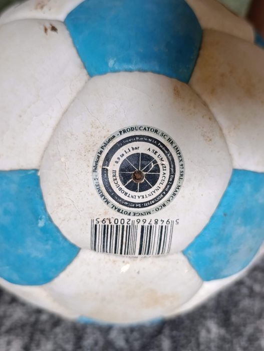 Minge de fotbal cu autograf Ioan Andone