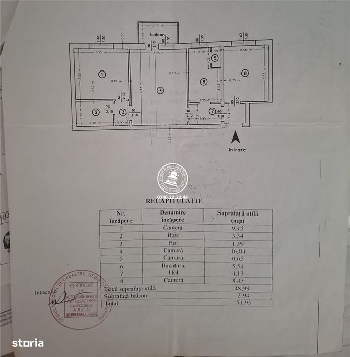 Apartament 3 camere Gradinari Metalurgie
