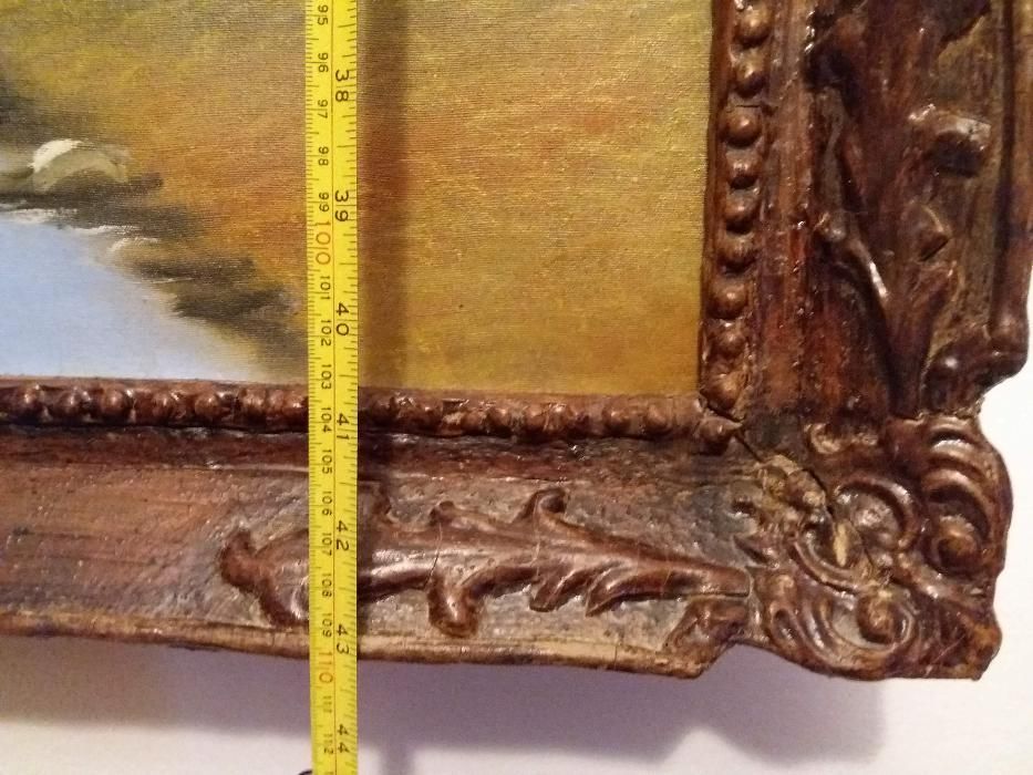 Tablou pictura in ulei pe panza 110/159 cm semnat