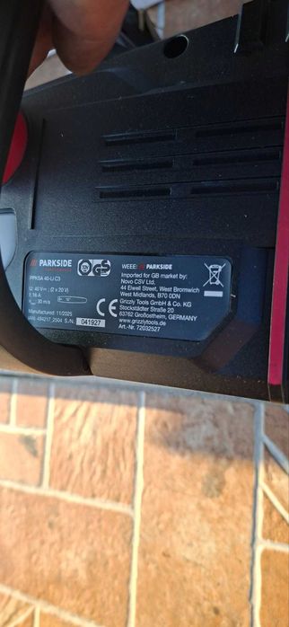 Акомулаторна  верижна резачка PPKSA 40-Li C3 Parkside Performarce 40V