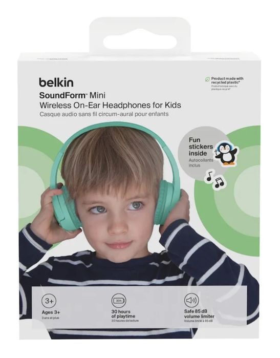 Căști wireless Belkin SoundForm Mini pentru copii în culoarea