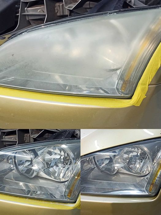 Полиране на фарове, Пастиране на фарове, Поставяне на фолио на фарове