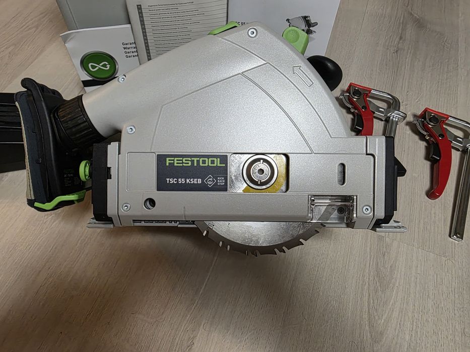 Акумулаторен потъващ циркуляр FESTOOL TSC 55 KSEB-Basic-FS