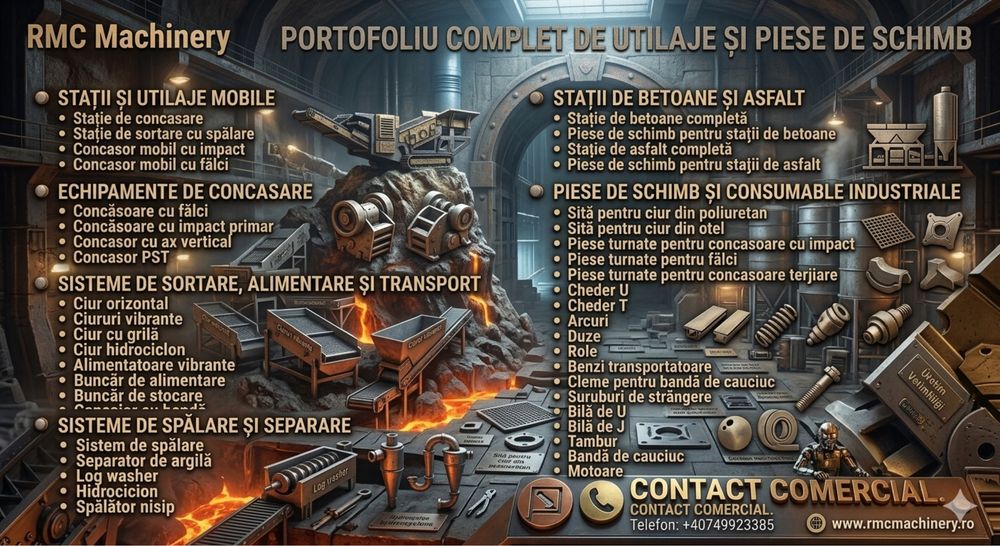 Echipamente și Piese de Schimb pentru Balastiere – STOC PROPRIU