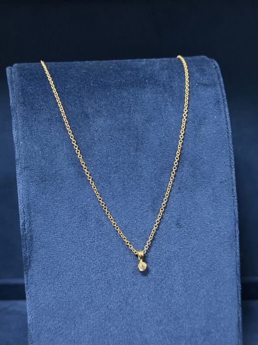 Lanț aur cu diamant 18K