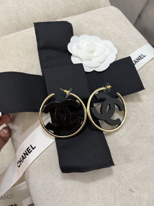 Серьги Шанель с упаковкой