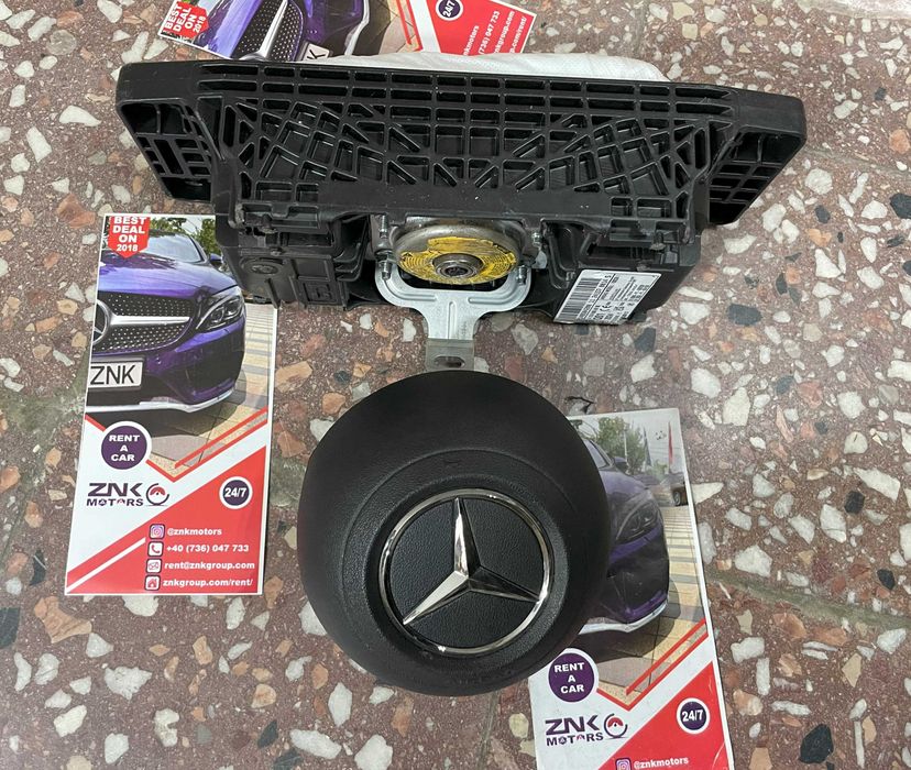 Mercedes Benz E w214 kit airbag volan AMG - airbag pasager - centuri