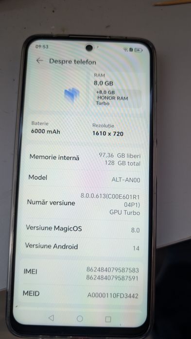 Honor 9t play 8+8 GB/128 gb