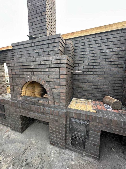 Кирпич облицовочный Тайга Графит