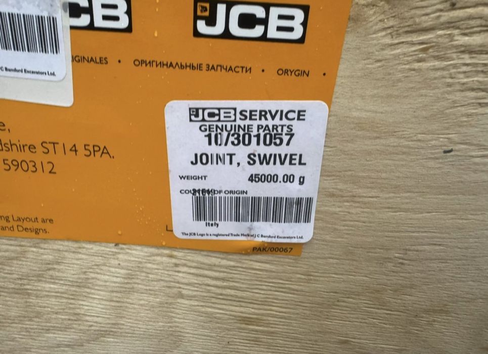Stoc piese JCB originale – lot mare – oportunitate revânzare