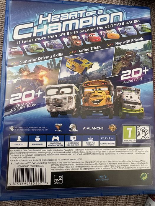 Cars 3 driven to win ps4