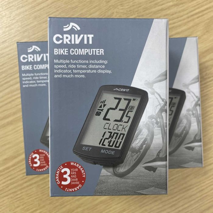 Crivit Bike Велосипеден компютър, многофункционален, лесен за четене, 30 опции