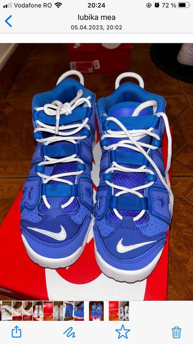 Adidasi Nike purtati o singura data , marime 38,5 .