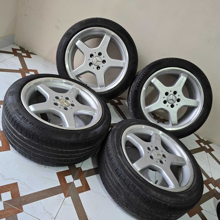 R18 5x112 saka diskalar balonlari bilan 235/45 - 4 dona (b/u)