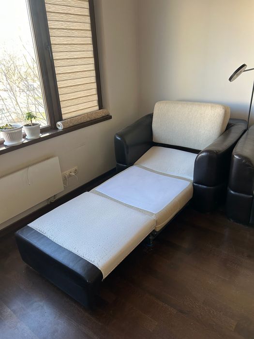 Канапе и фотьойл / разтегателни на единично и двойно легло