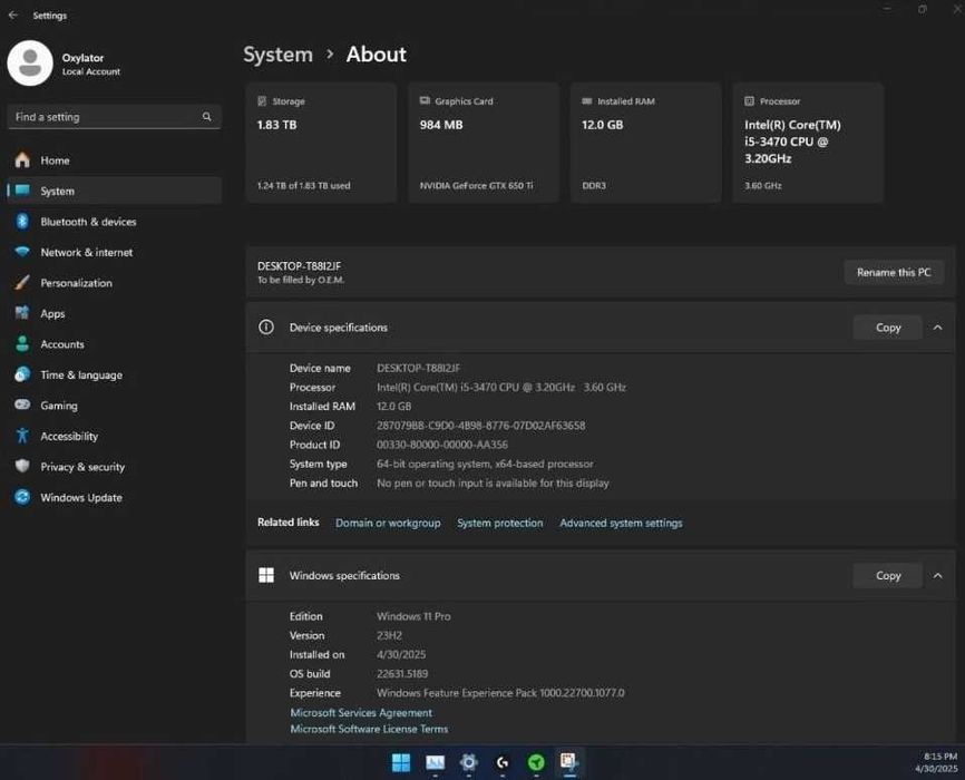 Gigabyte gtx 650 ti oc 1 gb  видео карта