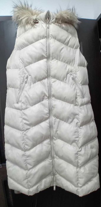 Vesta lungă bej L/XL