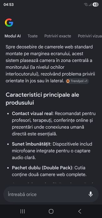 Set doua camere  web