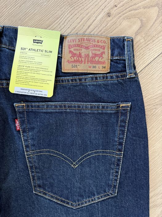 Blugi LEVIS 531 Slim Albastru Barbati | Marime 36 x 34 (Talie 94 cm)