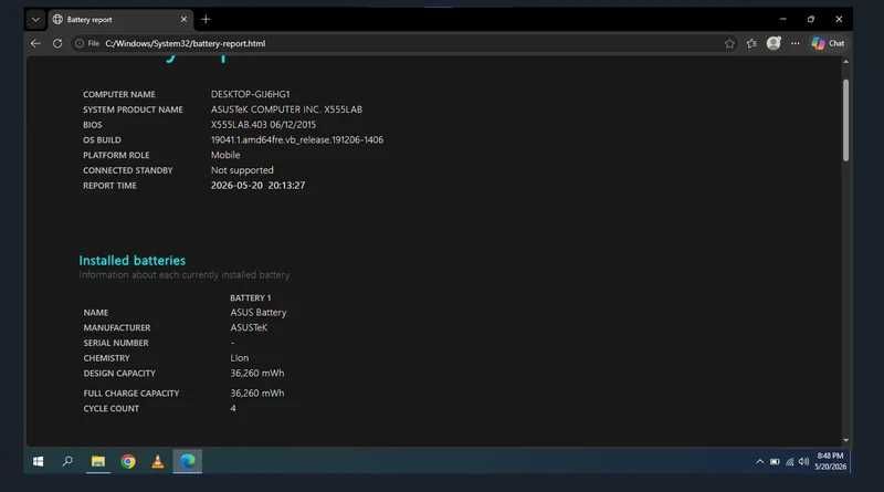 Laptop ASUS 15.6" | Intel i5-6200U | 8GB RAM |Acumulator nou,| Stare [Foarte bună]