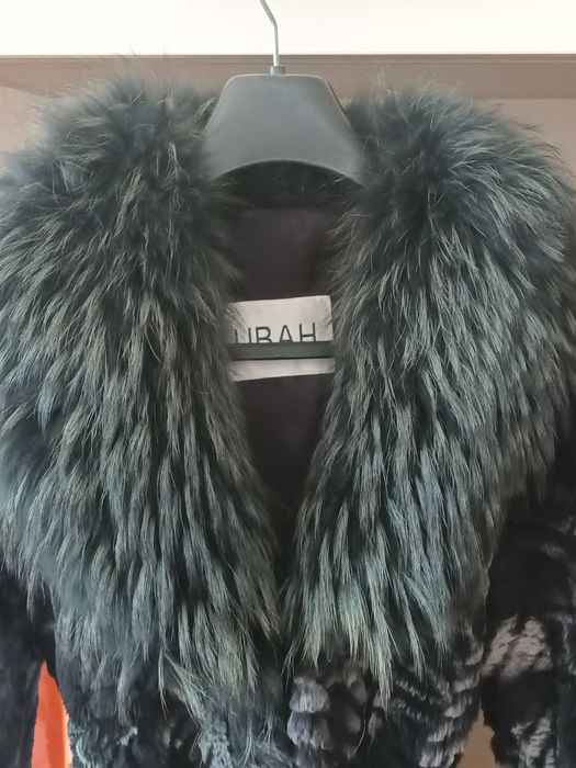 Зимно палто - естествен косъм