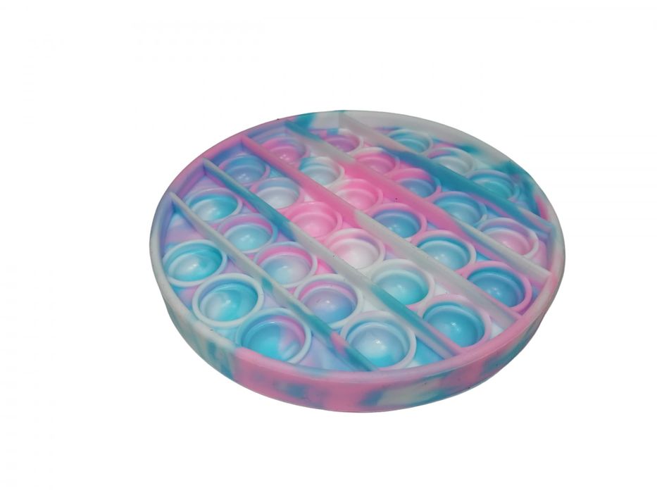 Jucarie antistres, Pop it, silicon, 13 cm, galben