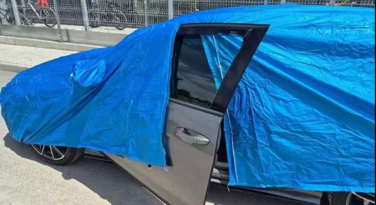 Покривало за кола ватирано отвътре, с цип и джоб за огледала На склад