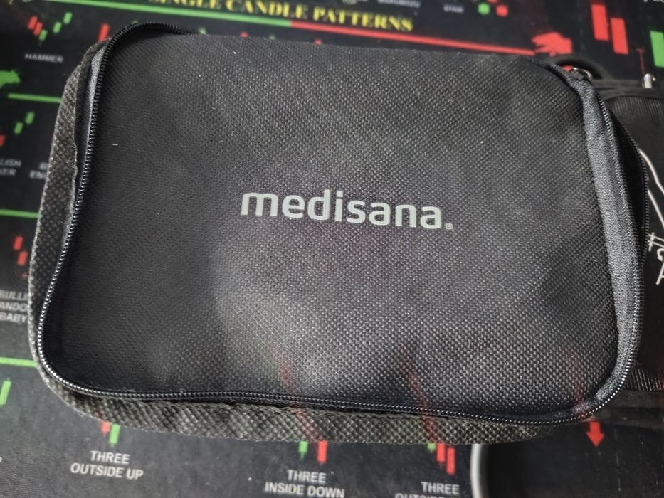 Апарат за измерване на кръвно налягане Medisana BU 580 Connect, Bluetooth, Маншет 22-43 см, Памет 2 x 120 измервания, LCD дисплей, За над лакът, Черен