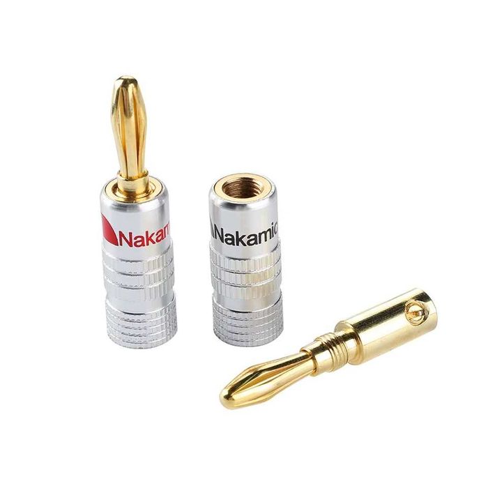 Conectori Nakamichi tip banana 4mm - 8 buc.