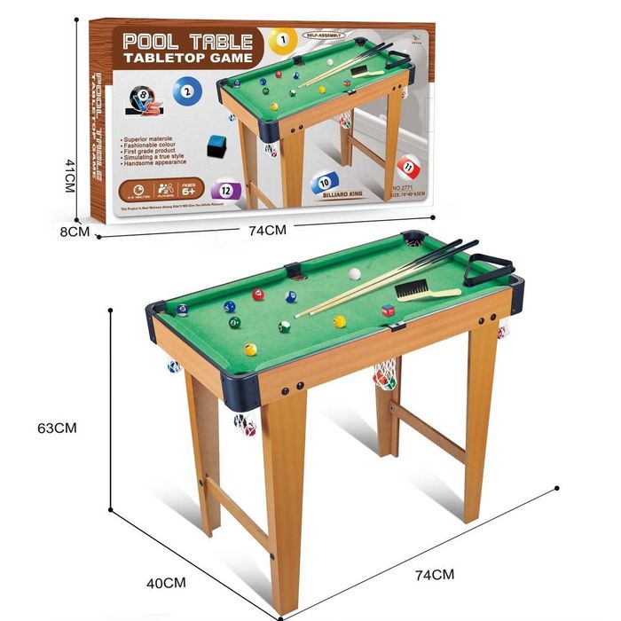 Masa de Biliard  cu Picioare  74 x 63 x 40 cm, din Lemn