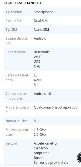 Telefon SAMSUMG A71 , 128 MEM.
