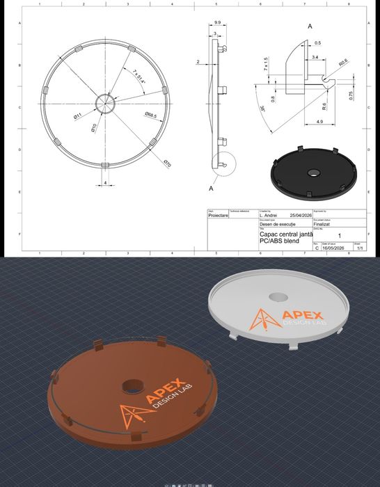 Proiectare Mecanică CAD | Desene Execuție CNC, Laser & Modelare 3D