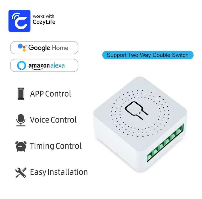 Wi-Fi Smart превключвател Cozylife. 220V/16A. Българско ръководство