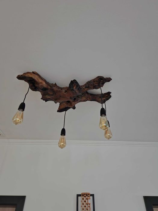 Lampa/lustra lemn masiv