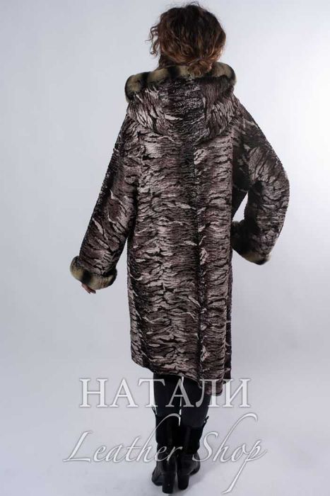 Дамско двустранно кожено манто Дея Brown