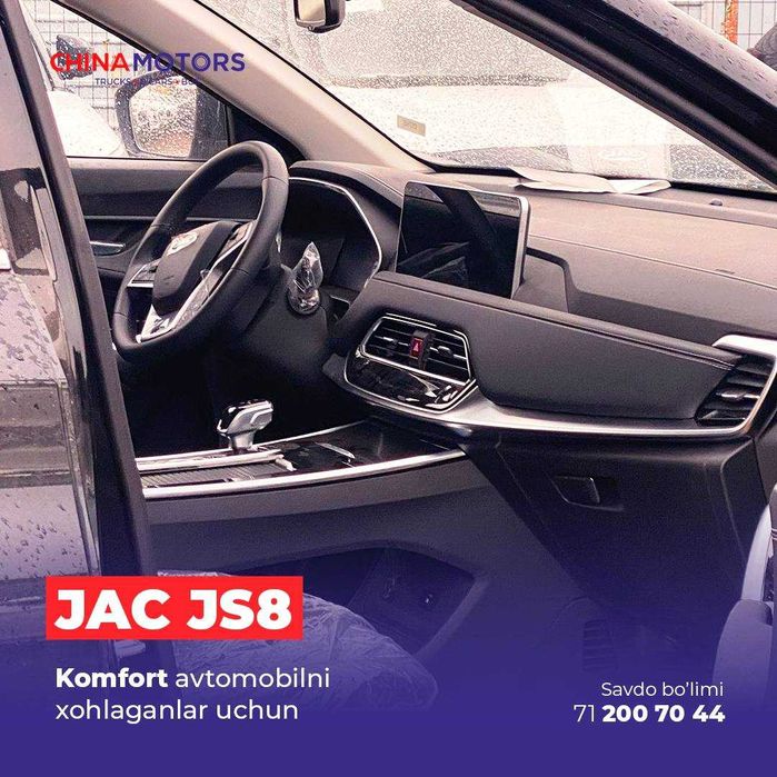 JAC / JS8 / FULL Complect / 100% To'lov evaziga / Tayyor