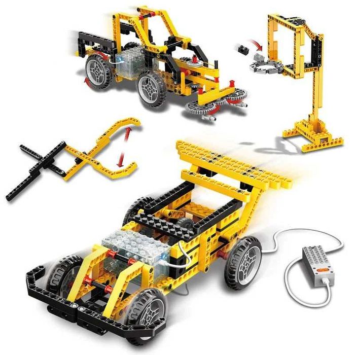 Set de constructie pentru copii, Plastic, 216 piese, 6 ani+, gen Lego