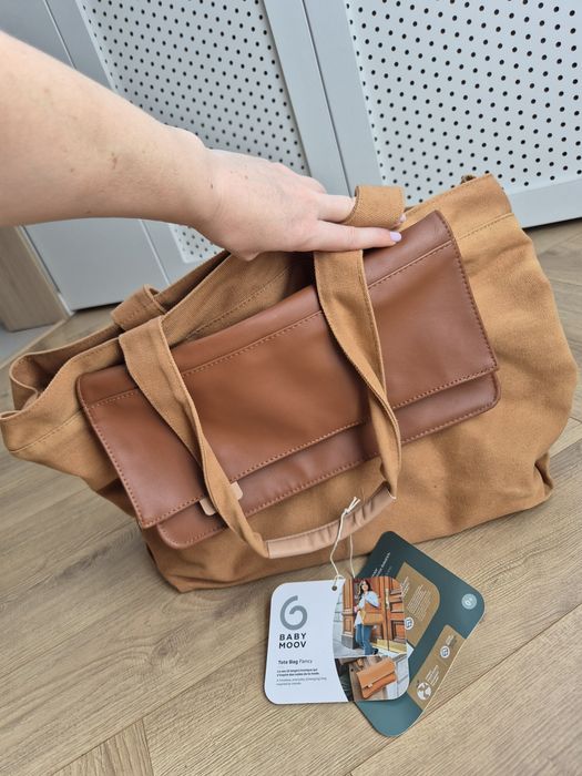 Geantă pentru mamă BabyMoov Tote Bag Fancy, camel, nouă cu etichete